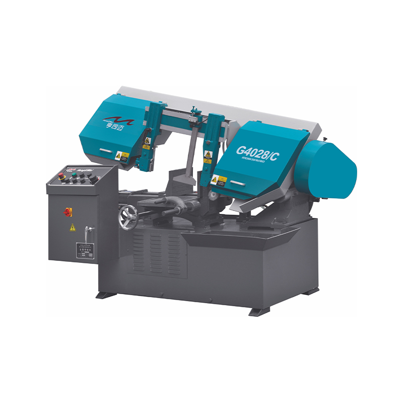 ماكينة منشار شريطي معدني أفقي نصف أوتوماتيكي