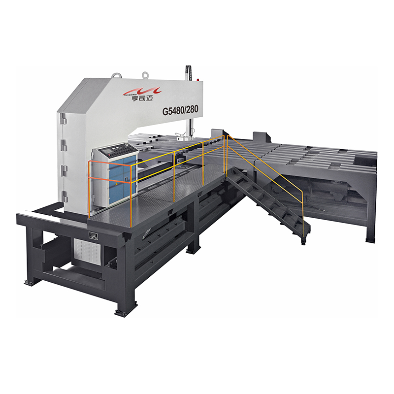 آلة المنشار الشريطي العمودي شبه الأوتوماتيكية